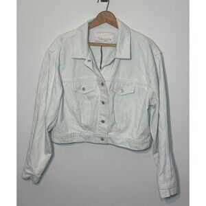 Gloria Vanderbilt x Christian Siriano Cropped Denim  Jean Jacket Sz 18 NWOT